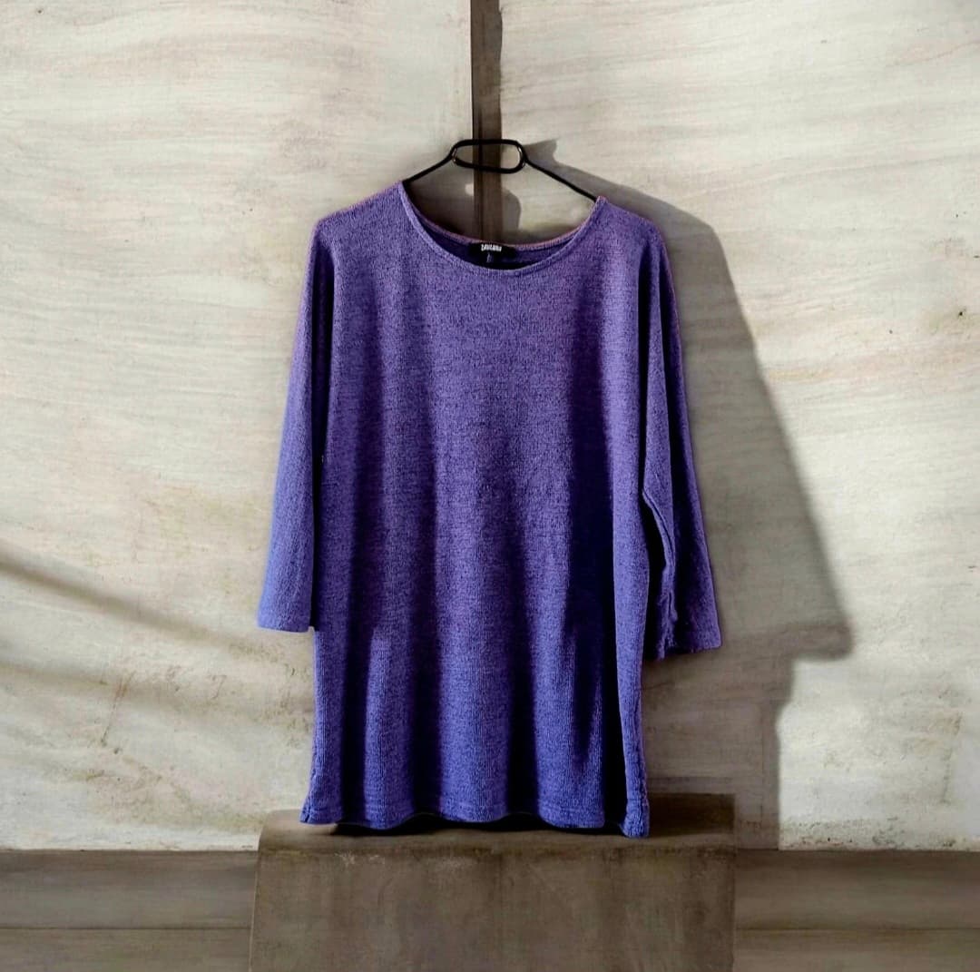 sweter fioletowy oversize rozmiar M/38/10 stan idealny – zdjęcie 1