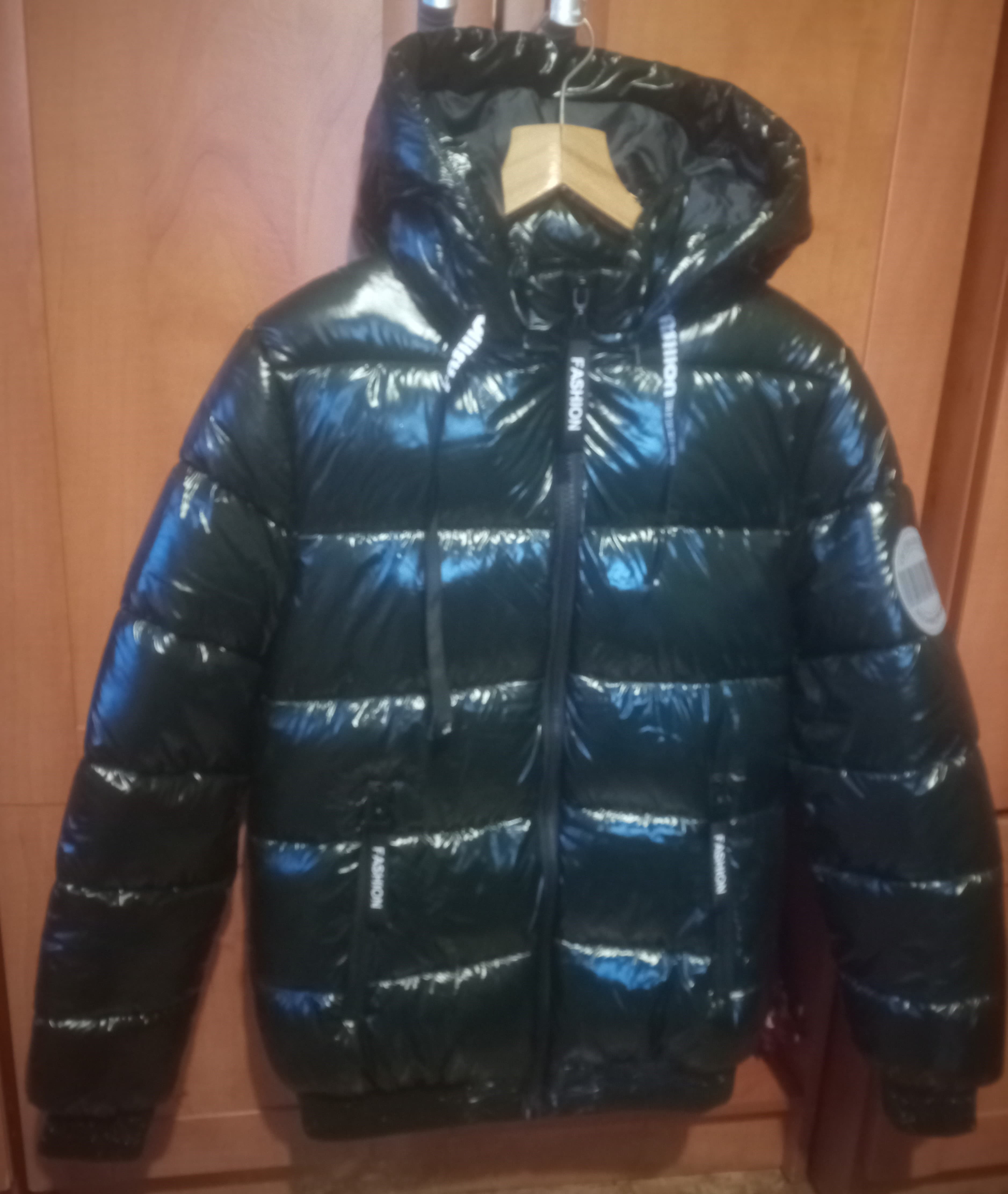 Kurtka damska zimowa pikowana r.M/L butelkowa zieleń – zdjęcie 1